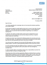 Letter from Claire Murdoch to Fred Done: Betfred